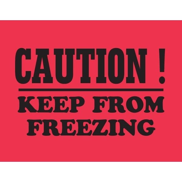 Label, DL1807 , CAUTION KEEP FROM FREEZING , 3" X 4"
